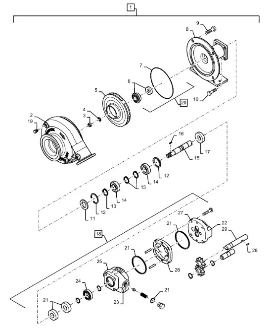 BN325954 - Крыльчатка насоса подающ. опрыск. Patriot